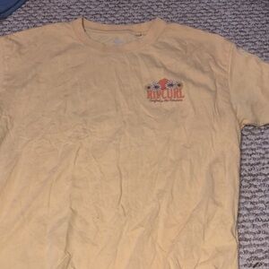 Rip Curl Soft Yellow Tee with Logo